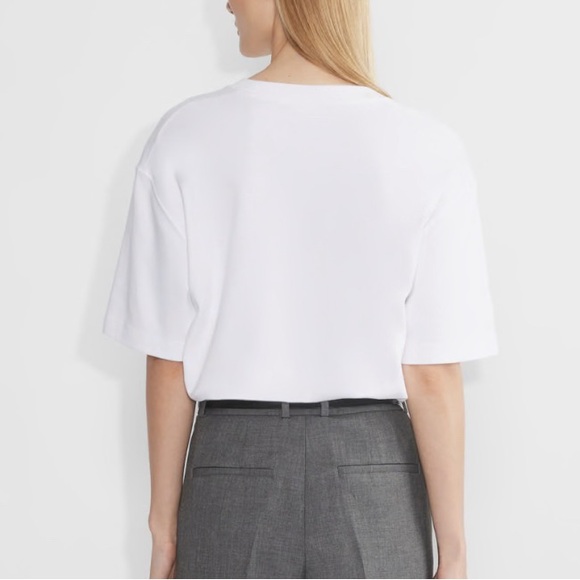 NWT Aritzia Babaton Pegasus Short Sleeve T-shirt 100% Cotton - White - Picture 9 of 9